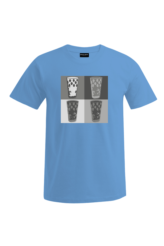 Schwarz-Weiß Dubbe - Männer T-Shirt -  Unisex